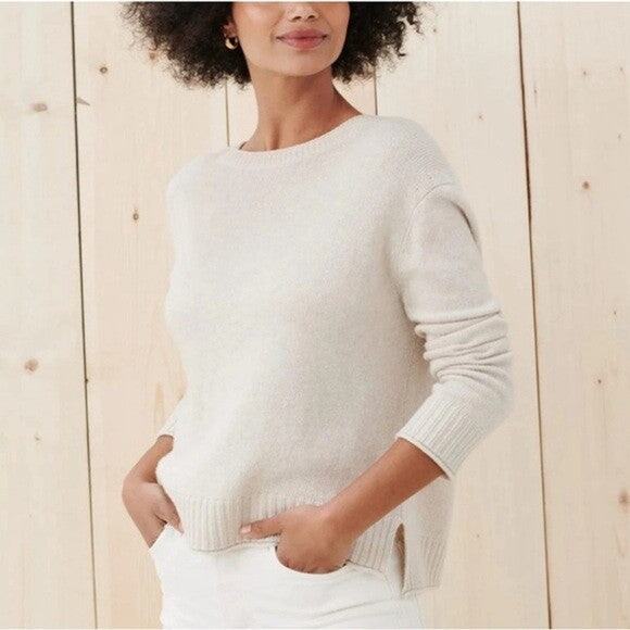 Jenni Kayne Everyday Sweater Off-White Ivory - XS - Picture 1 of 5